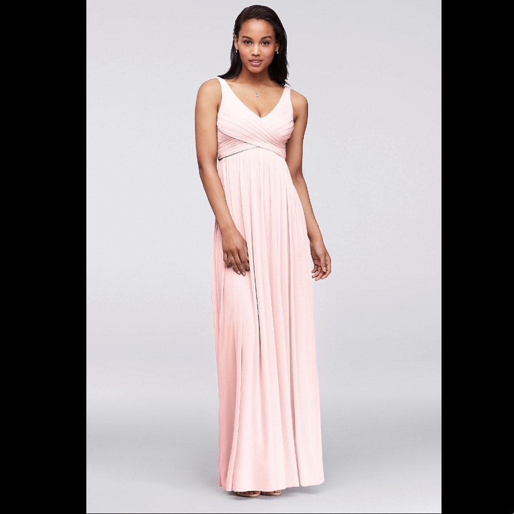 NWT David’s Bridal Long Mesh Dress